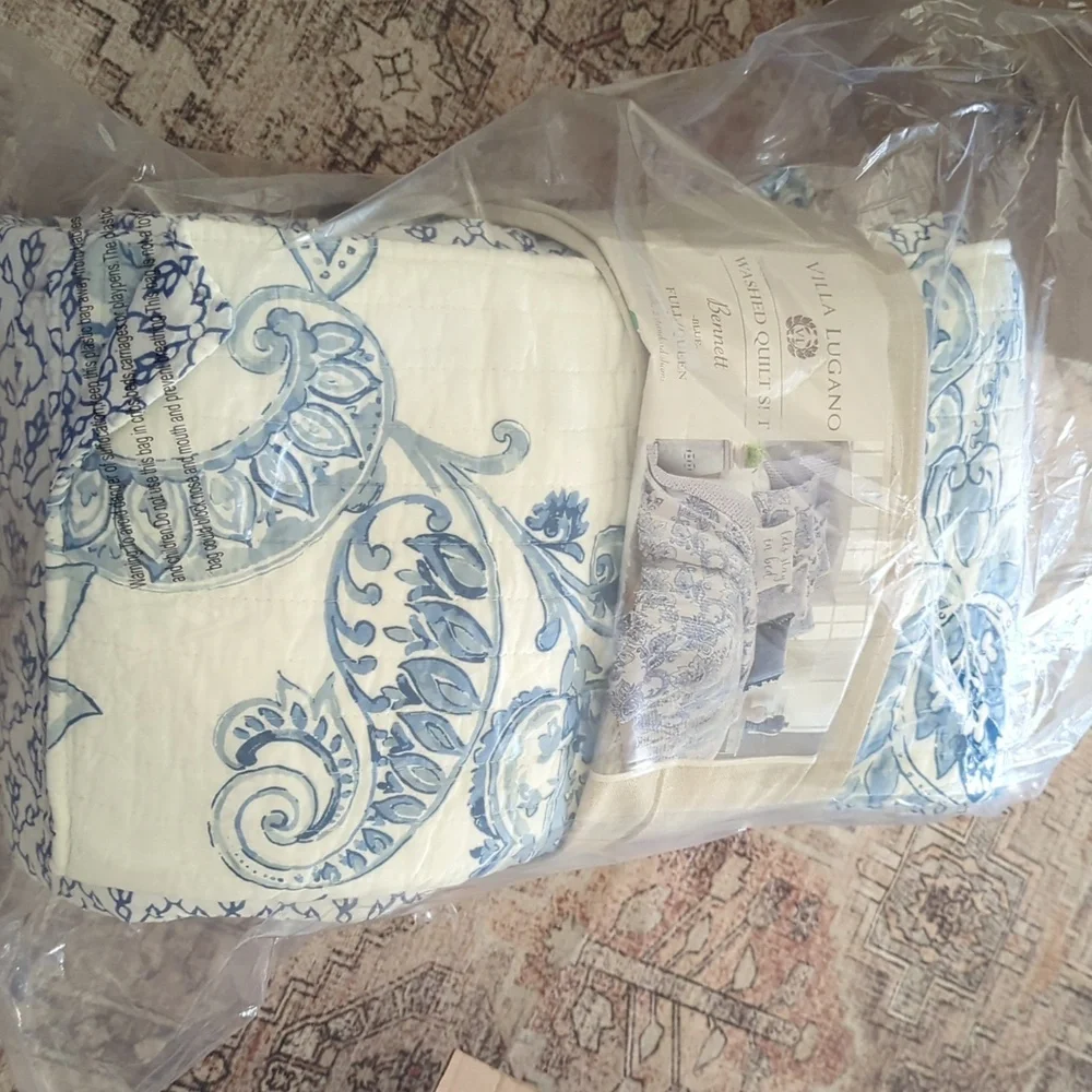 Levtex Home - Bennett Quilt Set Full/Queen Quilt, Two Standard Pillow Shams New